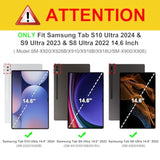 Fintie Hybrid Slim Case for Samsung Galaxy Tab S9 Ultra 2023/S8 Ultra 2022 14.