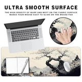 Long Gaming Mouse Pad Extended Anime Large Desk Pad With Non-Slip Base Full Keyboard Mat With Stitched Edges For Gaming And Office 31.5 X 11.8 Inches (Wash Painting)