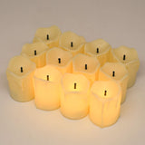 Led Tea Lights Candles Battery Operated Candle Led Flameless Candle Drips Votive Candle Fake Candles For Halloween Thanksgiving Christmas Decorations(1.5"X2" 12Pack)