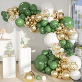 Green & Gold Balloon Arch Kit: Wedding, Birthday, Shower Decor