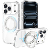 360° Magnetic Stand Case Compatible With Iphone 17 Pro Max, Rotatable Flexible Ring Holder Phone Cover For Men Women | Compatible With Magsafe | Shockproof & Anti-Scratch | Anti-Yellowing