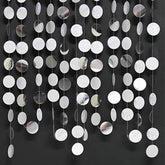 4 Strings Silver Glitter Dot Garland for Party, Wedding, Baby Shower Decor