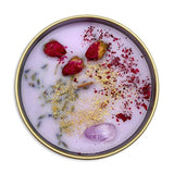 'S Gemstone Candles- Scented With Sweet Peonies And Infused With A Calming Amethyst Crystal And Handplaced Dried Flowers To Manifest Tranquility. Burns With An Elegant Wooden Wick. 8Oz.