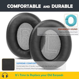 Replacement Earpads Cushion Compatible With Anker Soundcore Life Q20 Q20 Bt Headphone Ear Pads With Softer Protein Leather/Memory Foam