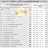 Smatree 15.3 inch Laptop Sleeve for Lenovo ThinkPad X9 15 Aura Edition Copilot+PC Laptop Bag with Accessory Pocket, YKK Zipper, Patented Shockproof Design (E424)