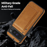 Compatible For Google Pixel 10 / Pixel 10 Pro Case 6.3" Leather Wallet With Card Holder ?Compatible With Magsafe? 2 In 1 Detachable Magnetic Kickstand Shockproof Phone Cover Yellow