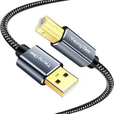 Printer Cable 3 Ft, Usb Printer Cable High Speed Usb 2.0 A Male To Type B Male Scanner Cord Compatible With Hp, Canon, Epson, Dell, Brother, Lexmark, Xerox, Samsung Etc (3Ft/1M)