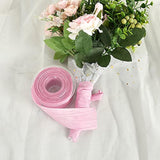 2 Inch X 25 Yards Wide Pink Crinkled Ribbon Silk-Like Wrinkled Ruffled