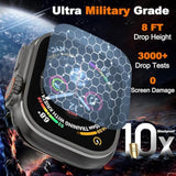 2-Pack Tempered Glass Screen Protector,Screen Protector Waterproof Hd With Self-Aligning Mounting Frame, Compatible With Apple Watch Ultra 1/2/3 49Mm