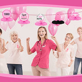 9 Pcs Breast Cancer Awareness Decorations Pink Ribbon Centerpieces