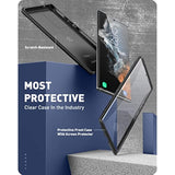 Xenon Series Case For Samsung Galaxy S22 Ultra (6.8 Inch) 5G 360 Degree Mobile Phone Case Robust Protective Bumper Case Full Cover With Integrated Screen Protector 2022 Edition (Black)