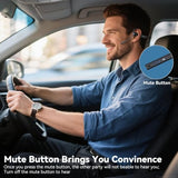 Open Ear Headphones With Mic, 29G Bluetooth Headset With Microphone, Bluetooth Headphones With Noise Cancelling Mic, Waterproof Non-Slip Wireless Headset With Mic For Work, Workout, Driving, Call