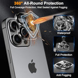 3-Pack iPhone 13 Screen and Camera Tempered Glass Protector 6.1 Inch HD Clear