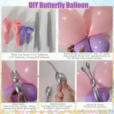 Butterfly Spring Balloon Arch Kit Flower Balloons 159Pcs Sage Green Pink Purple Balloons Fairy Balloon Garland For Wildflower Birthday Party Baby In Bloom Baby Shower Decorations