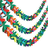 3 Pack Tropical Paper Flower Garland 30Ft Tissue Flower Banner Luau Party Decor