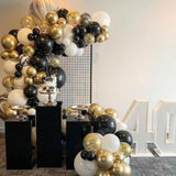 Red Gold Balloons Arch Garland Kit, 113Pcs 18/12/10/5 Inch Different S