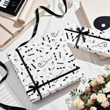 Music Notes Wrapping Paper Roll - Mini Roll - 17 Inch X 16.5 Feet - Musical Notes Design Perfect For Music Lovers, Birthday, Holiday
