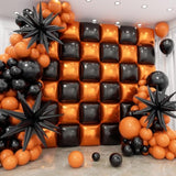 Halloween Balloon Garland Kit: Black & Orange Foil Balloons, Party Arch