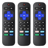 (3 Pack) Replacement Remote for Roku-TV-Remote,Compatible for All Onn-Hisense-TCL-Westinghouse-Sharp-Philips-Element Roku TV Remotes
