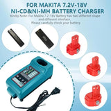 Ni-Cd Ni-Mh Battery Charger Replace For Makita Pa14 1822 1220 1222 1233S Battery 9.6V-18V Replacement Power Tool Battery