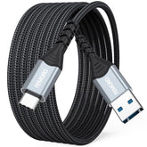 Usb C Cable 15Ft Fast Charging 18W, 480Mbps Data Transfer Extra Long Usb A To Usb-C Charger Cables 15 Foot, Type C 2.0 Cord For Ipad Iphone 17/16/15 Galaxy Google Pixel