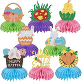 8 Pcs Easter Centerpieces For Tables Easter Honeycomb Centerpieces Easter Table Decorations Bunny Party Decorations Spring Festival Party Supplies