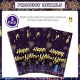 3 Pcs 2026 New Year Eve Tablecloths for Party and Table Decorations