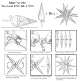 161Pcs Black And Gold Balloons Garland Arch Kit With Explosion Star Balloons, 5/10/12/18In Black Gold Confetti Latex Balloons For Anniversary Birthday Party 2025 Graduation Decorations