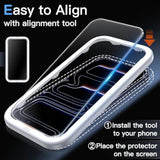 JETech Matte Screen Protector for iPhone 17 Pro 6.3-Inch, Anti-Glare 9H Tempered Glass Film, Anti-Fingerprint, Smooth Touch, Easy Installation, Case-Friendly, 2-Pack