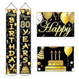 80Th Birthday Party Banner Decorations Cheers To 80 Years Banner 80Th