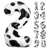 Cow Print Balloons 40 Inch Cow Print Number 2 Balloon Big Number 2 Balloon Moo Moo Im Two Birthday Decorations Cowgirl Theme Number Balloon For 2Nd Birthday Farm Barn Animal Party Decor