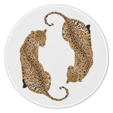 Trendy Preppy Leopard Mouse Pad For Desk, Fashion Cheetah Print Aesthetic Mousepad For Work Computers Laptop Home Office Dorm Desk Accessories, Girly Office Supplies, 7.9X7.9