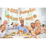 Pumpkin Baby Shower Decorations A Little Pumpkin Is On The Way Banner Orange Glitter Pumpkin Birthday Party Decorations Orange Little Pumpkin Banner Thanksgiving Fall Theme Gender Reveal Baby Shower Birthday Party Decorations Supplies