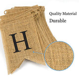 Happy Retirement Banner - Burlap Decorations, Reusable Bunting Garland for Men and Women