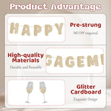 Engagement Party Decorations, Pre-Strung Happy Engagement Banner