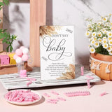 101 Pcs Don'T Say Baby Shower Games 100 Clothespins With 1 Sign For Baby Shower Decorations Clothes Pin Game Gender Reveal Party Prizes(Pink)