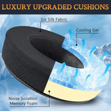 Cooling Gel Earpads For Audio Technica Ath-Ad2000X/Ad2000/A2000X/Ad1000X/Ad1000/A1000X/Ad900X/Ad900/A900X/A900/Ad700X/Ad700/A700X/A700/Ad500X/Ad500/A500X/A500, Ice Silk Fabric Ear Pads Cushion