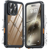 iPhone 16 Pro Waterproof Case, 12FT Drop Proof, Full Body Shockproof, IP68, 6.3"