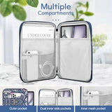 8-9 Inch Tablet Sleeve Bag Carrying Case For Ipad Mini 7Th/6Th 8.3" 2024/2021, Ipad Mini 5/4/3/2/1 7.9", Galaxy Tab A7 Lite 8.7"/Tab A 8.0", Tab M8 (4/3/2) 8", Tab M9 9" 2023, Night Blue