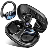Wireless Earbuds, 75Hrs Bluetooth 5.4 Headphones Sport, Bluetooth Earbuds With Enc Noise Canceling Mic, Bass Stereo Wireless Earphones, Ip7 Waterproof Over Ear Buds With Earhooks For Running/Workout