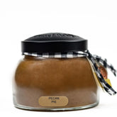 A Cheerful Giver - Pecan Pie Mama Scented Glass Jar Candle (22oz) with Lid & True to Life Fragrance Made in USA