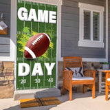 Football Party Door Decorations, Football Door Cover Game Day Banner Backdrop For Sport Birthday Party Decor (Grass)