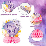 12Pcs Butterfly Baby Shower Party Honeycomb Table Centerpieces, It'S A