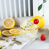 300 Pc Gold Rimmed 9 Oz Heavy Duty Disposable Plastic Cups for Party/Wedding