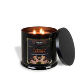 Tuscany Candle Tobacco Leather Scented Jar Candle, 15 oz