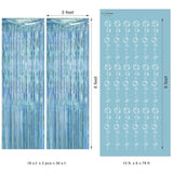 Under the Sea Bubble Garland & Foil Fringe Curtain Mermaid, Ocean and Beach Party Decor