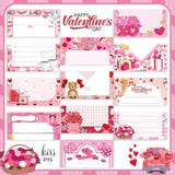 36 Pack Valentine'S Day Mini Notepads Valentines Gifts Bulk 4 X 3 Inch Heart Small Notebook Valentines Stationery Galentines Party Favors For Teacher Student School Classroom Supplies(Heart)