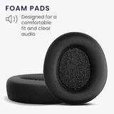 kwmobile Ear Pads Compatible with SteelSeries Arctis Nova Pro Earpads - 2X Replacement for Headphones - Black