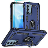 Oneplus Nord N200 5G Case: Military Grade 16Ft Drop Tested, Ring Shockproof Protective Cover With Hd Screen Protector, Blue