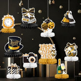 Happy New Year Party Decorations Bundle Honeycomb Centerpieces Table Toppers